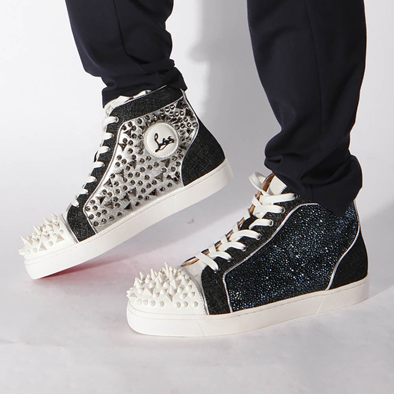 [made  to order] Ch**an louboutin super perfect no limit sneaker in version multi&fishnet