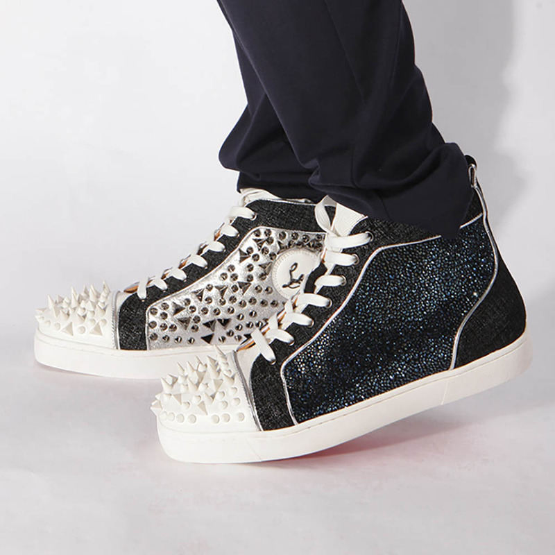 [made  to order] Ch**an louboutin super perfect no limit sneaker in version multi&fishnet