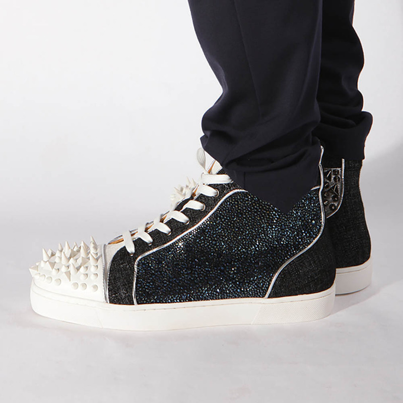 [made  to order] Ch**an louboutin super perfect no limit sneaker in version multi&fishnet