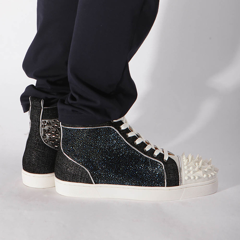 [made  to order] Ch**an louboutin super perfect no limit sneaker in version multi&fishnet