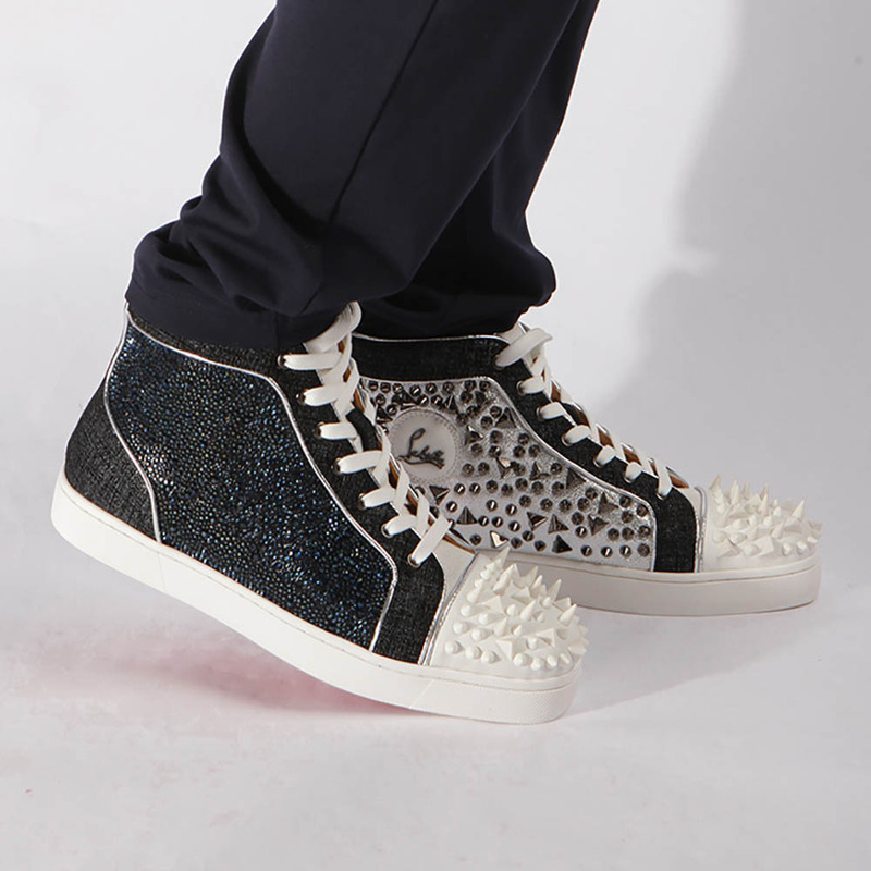 [made  to order] Ch**an louboutin super perfect no limit sneaker in version multi&fishnet