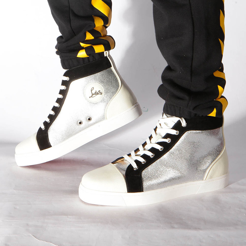 [made  to order] Ch**an louboutin super perfect l**is orlato flat jumbo high-top sneaker