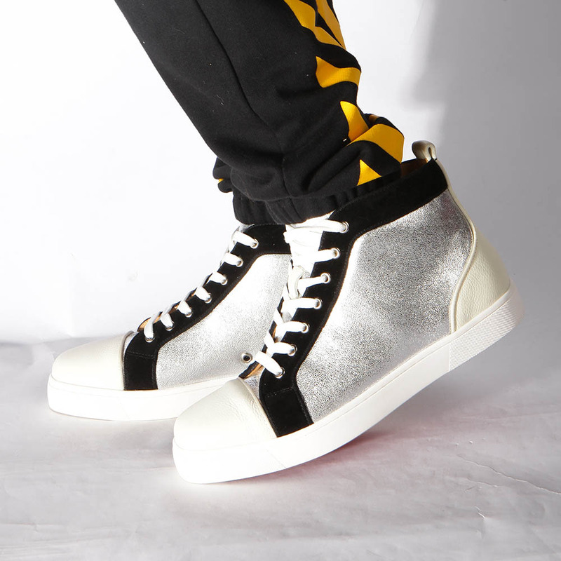 [made  to order] Ch**an louboutin super perfect l**is orlato flat jumbo high-top sneaker