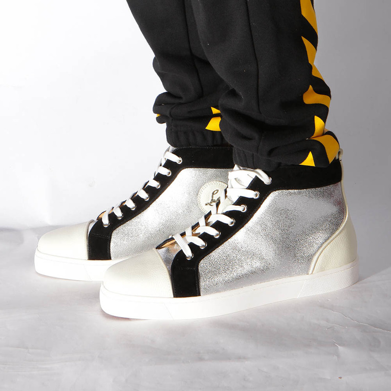 [made  to order] Ch**an louboutin super perfect l**is orlato flat jumbo high-top sneaker