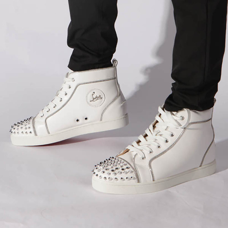 pre-sale!!! Ch**an louboutin lou z spikes men''s flat for men