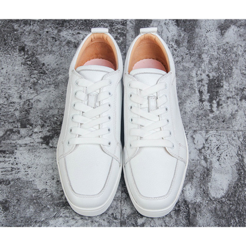 made-to-order!!! Ch**an louboutin limited version rantulow flat latte leather sneakers