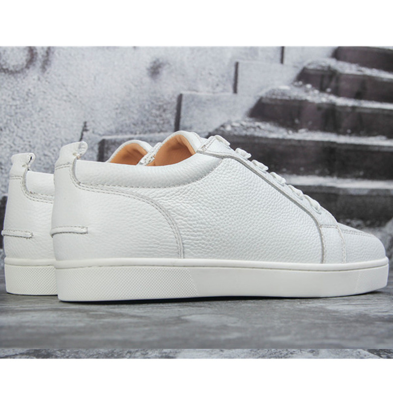 made-to-order!!! Ch**an louboutin limited version rantulow flat latte leather sneakers