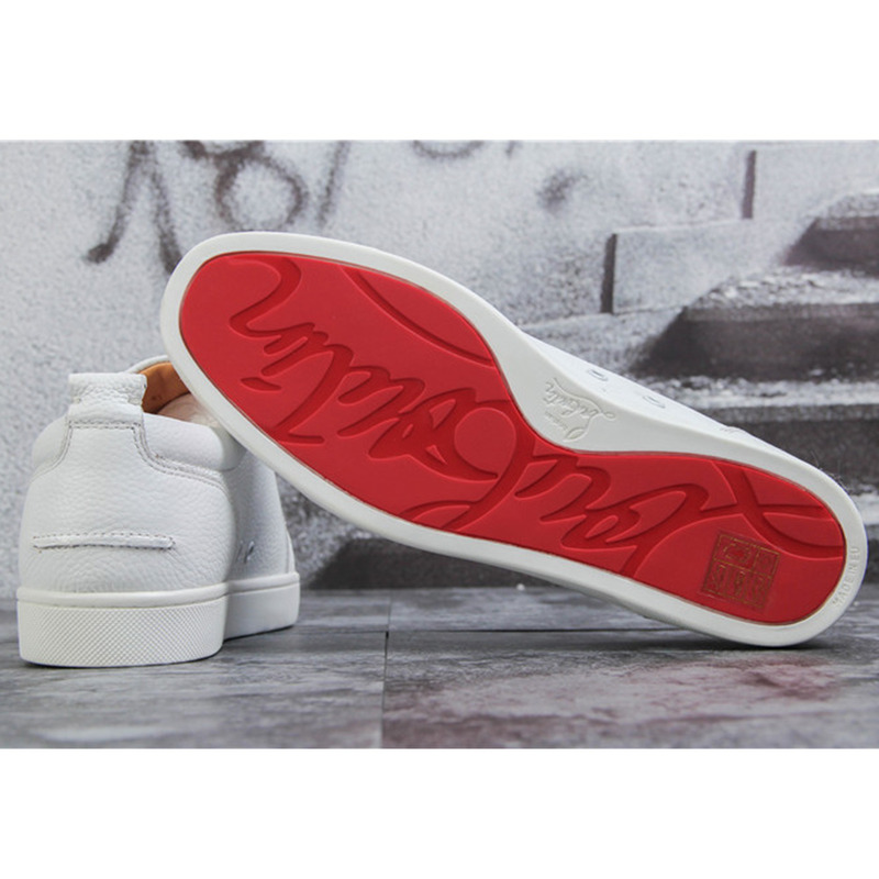 made-to-order!!! Ch**an louboutin limited version rantulow flat latte leather sneakers