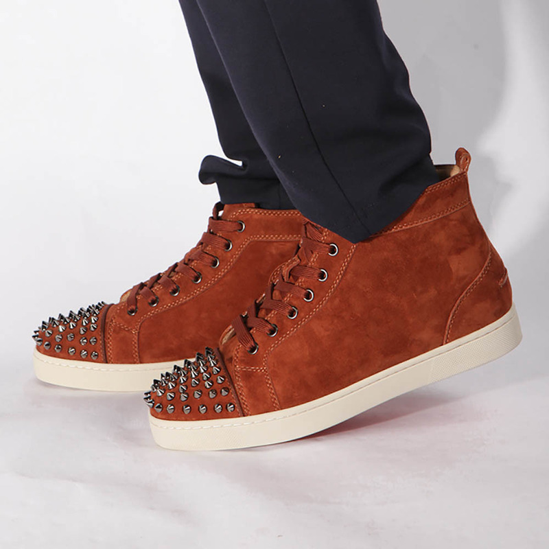 in stock!!! Ch**an louboutin limited version lou spikes men