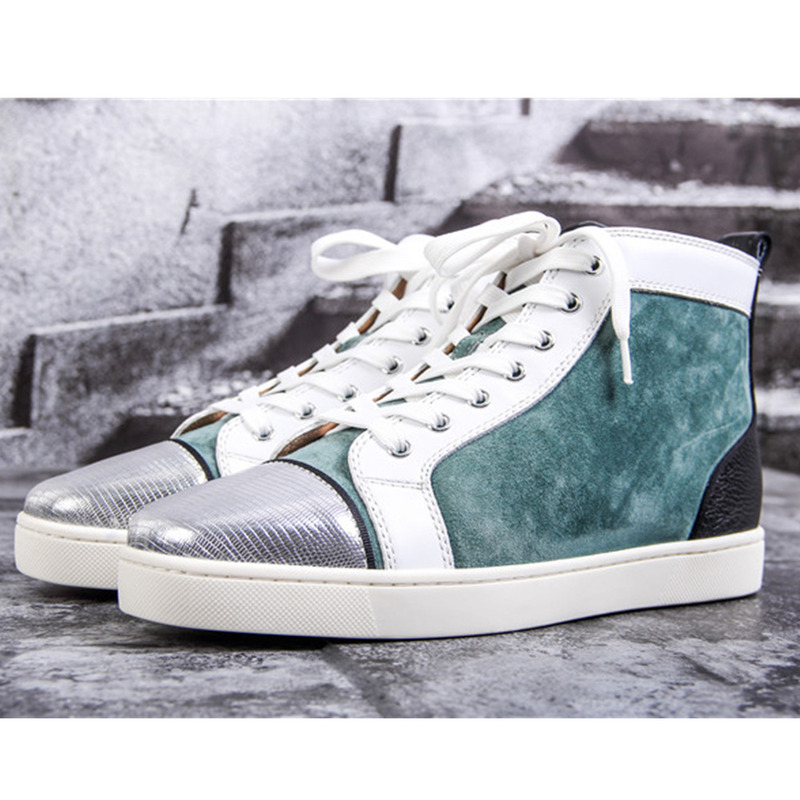 pre-sale!!! Ch**an louboutin limited version l**is men''s flat everest suede sneakers