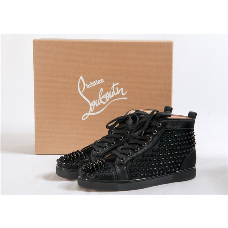 Ch**an louboutin limited version l**is spikes orlato men''s sneakers