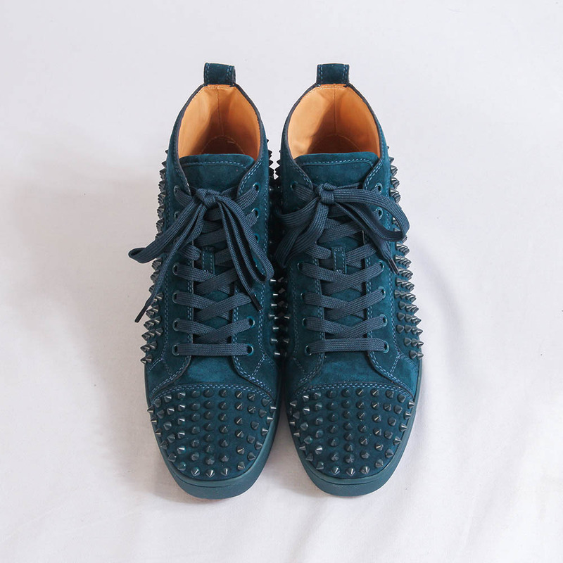 made-to-order!!! Ch**an louboutin limited version quartz l**is spikes men