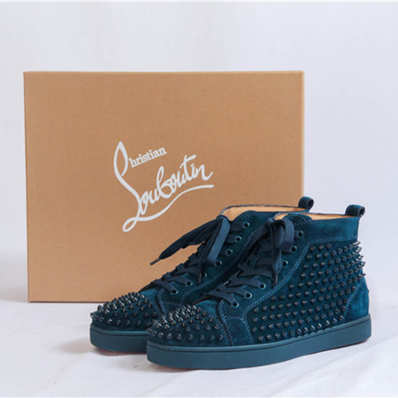 made-to-order!!! Ch**an louboutin limited version quartz l**is spikes men