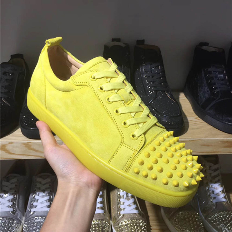 [made  to order] Ch**an louboutin super perfect l**is yellow low top sneakers