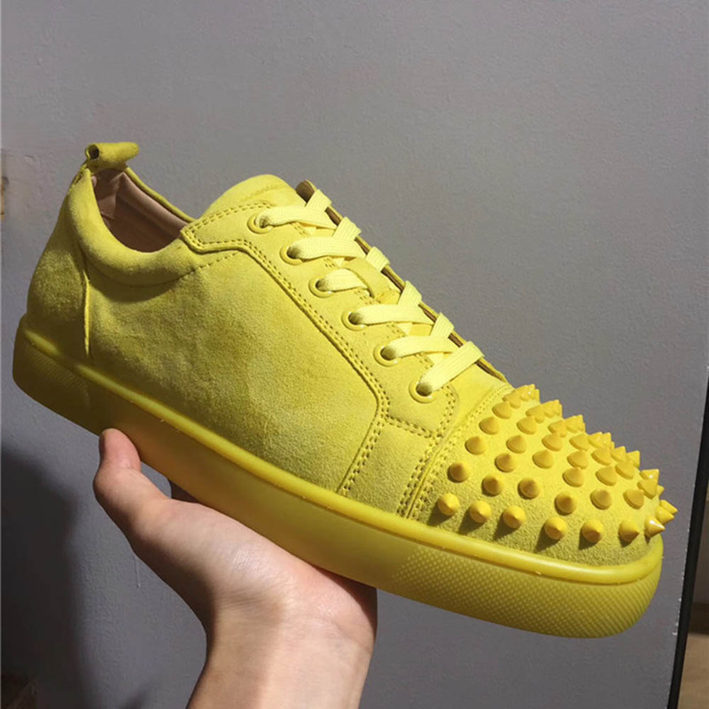 [made  to order] Ch**an louboutin super perfect l**is yellow low top sneakers