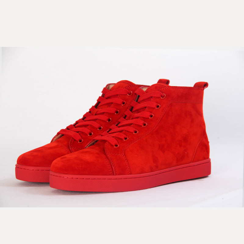 made-to-order!!! Ch**an louboutin limited version l**is men''s flat bisou suede