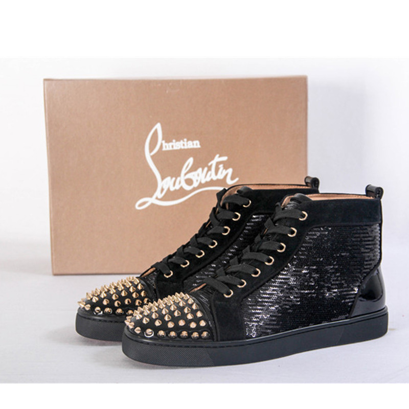 [made  to order] Ch**an louboutin super perfect lou spikes men