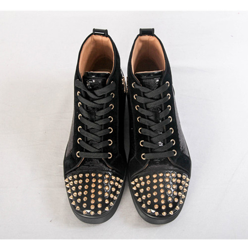 [made  to order] Ch**an louboutin super perfect lou spikes men