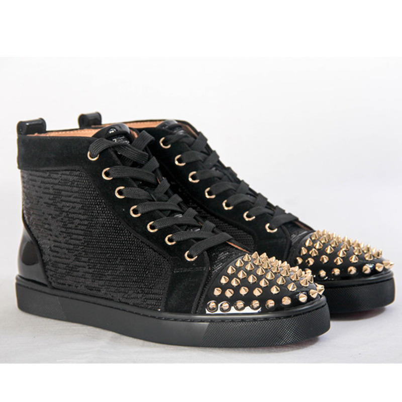 [made  to order] Ch**an louboutin super perfect lou spikes men