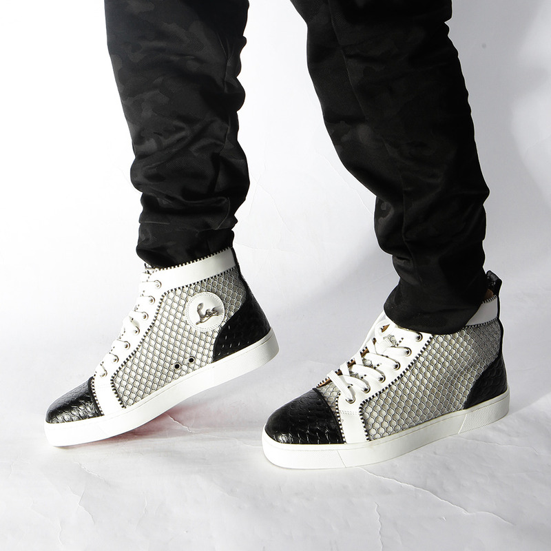 [made  to order] Ch**an louboutin super perfect l**is orlato nappa black white sneakers