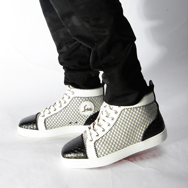 [made  to order] Ch**an louboutin super perfect l**is orlato nappa black white sneakers