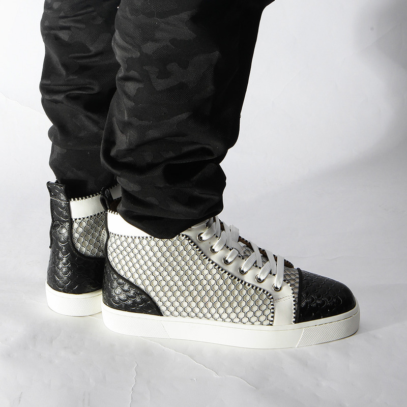 [made  to order] Ch**an louboutin super perfect l**is orlato nappa black white sneakers