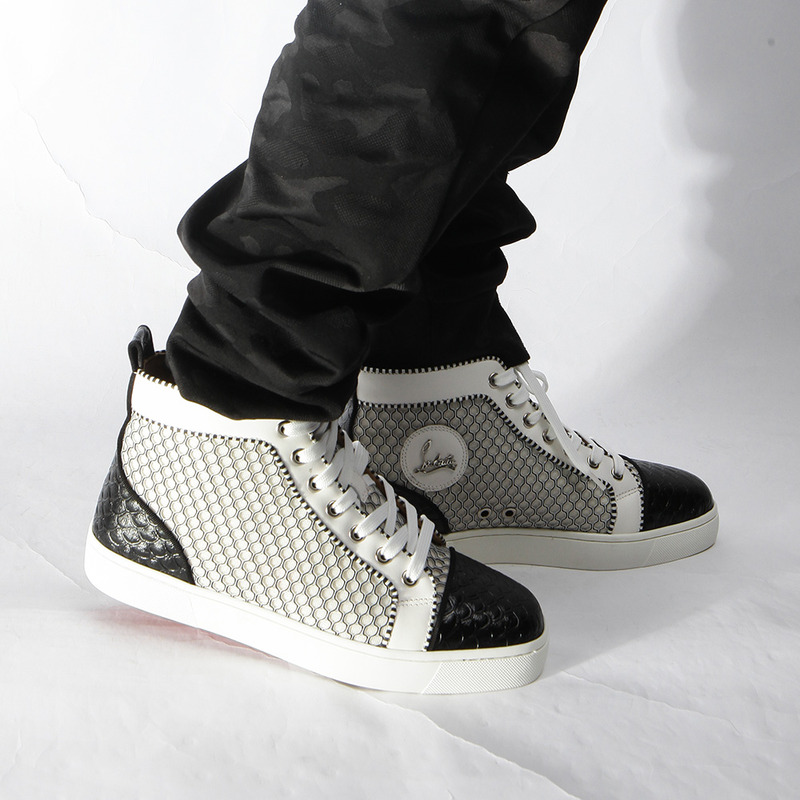 [made  to order] Ch**an louboutin super perfect l**is orlato nappa black white sneakers