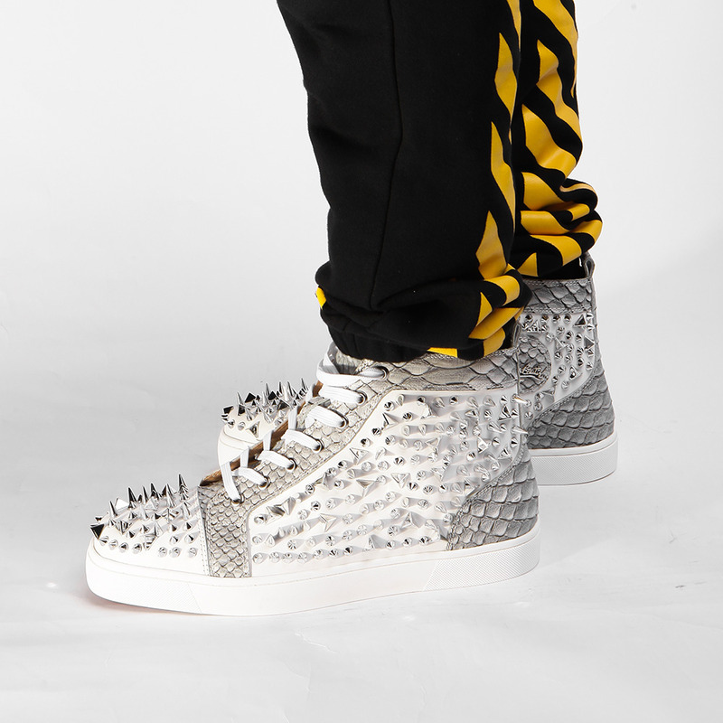 Ch**an louboutin super perfect high top spikes sneaker made to order