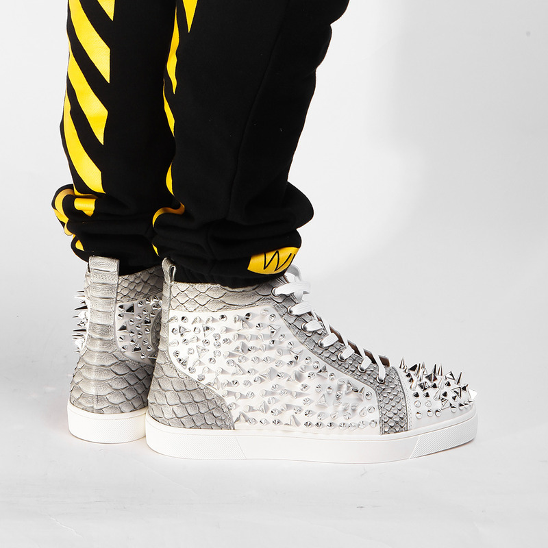 Ch**an louboutin super perfect high top spikes sneaker made to order