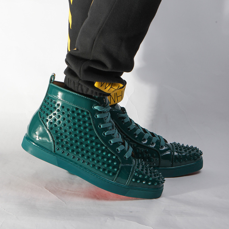 Ch**an louboutin limited stock limited version l**is spikes orlato men