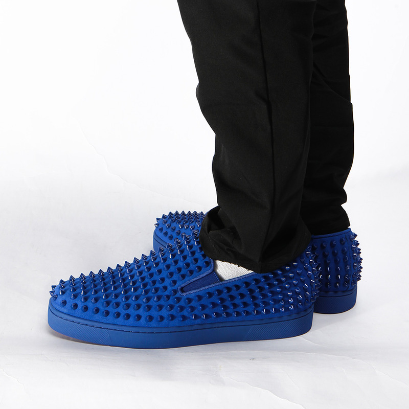 Ch**an louboutin limited version roller-boat spikes men