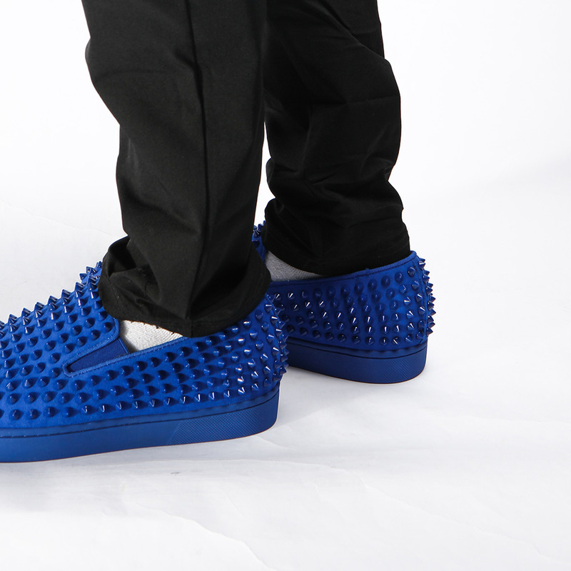 Ch**an louboutin limited version roller-boat spikes men