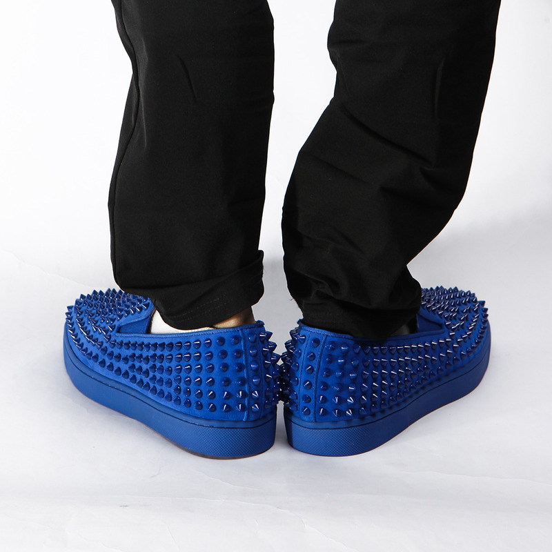 Ch**an louboutin limited version roller-boat spikes men