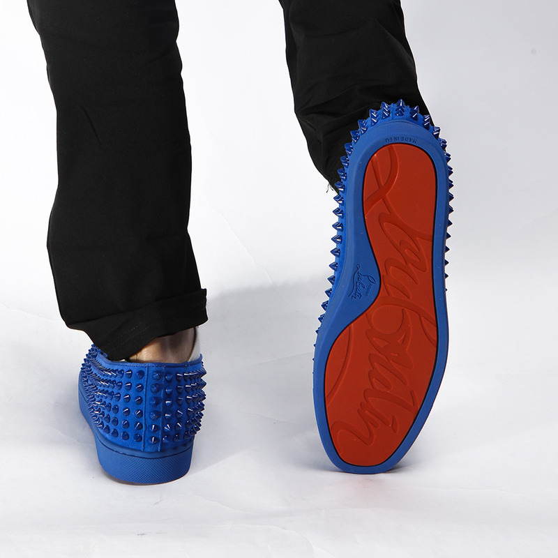 Ch**an louboutin limited version roller-boat spikes men