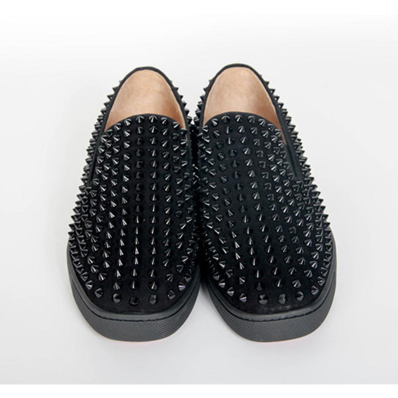 Ch**an louboutin limited version roller-boat spikes men