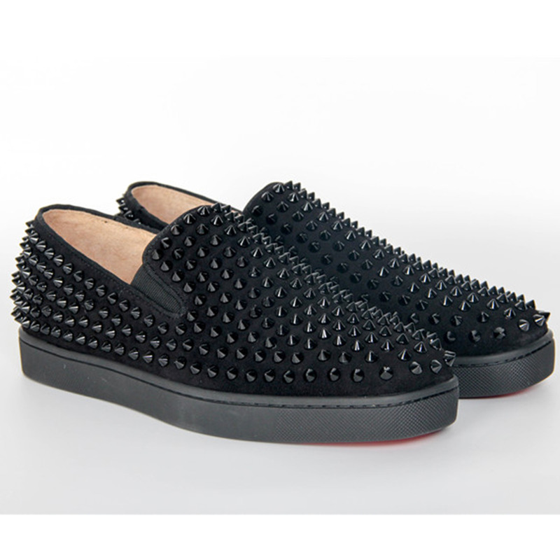 Ch**an louboutin limited version roller-boat spikes men