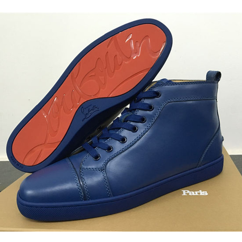 Ch**an louboutin limited version l**is flat sneakers-dark blue