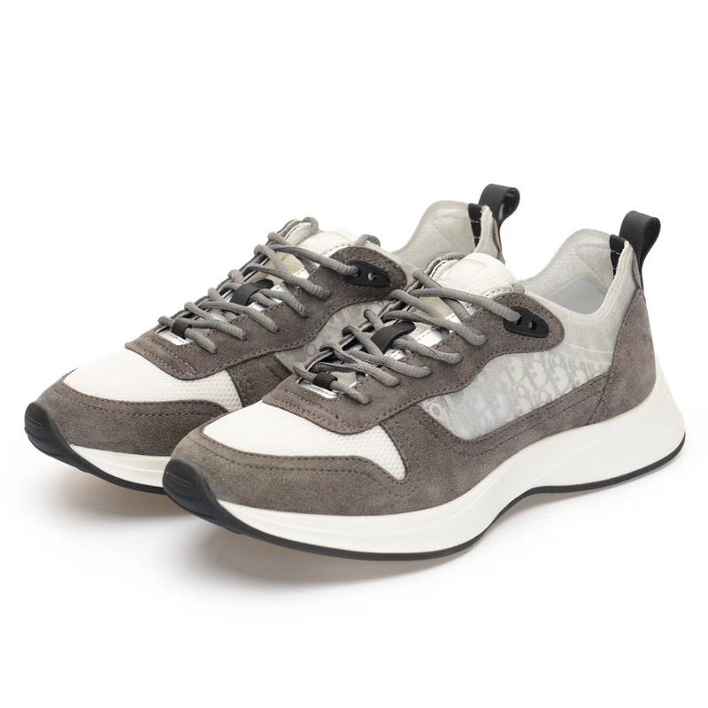 D*or b25 runner sneaker in D*or oblique gray suede