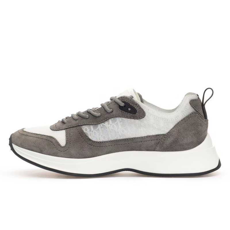 D*or b25 runner sneaker in D*or oblique gray suede