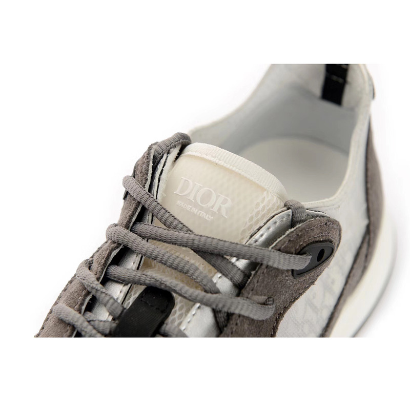 D*or b25 runner sneaker in D*or oblique gray suede