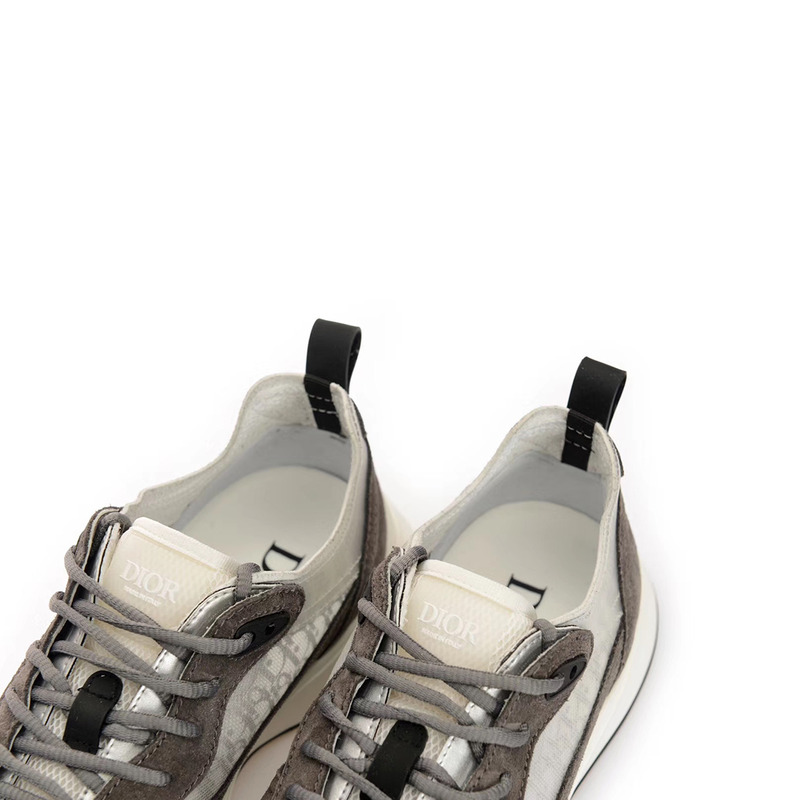 D*or b25 runner sneaker in D*or oblique gray suede