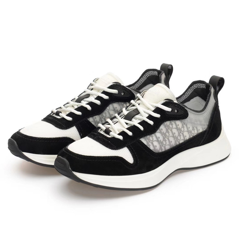 D*or b25 runner sneaker in D*or oblique black suede