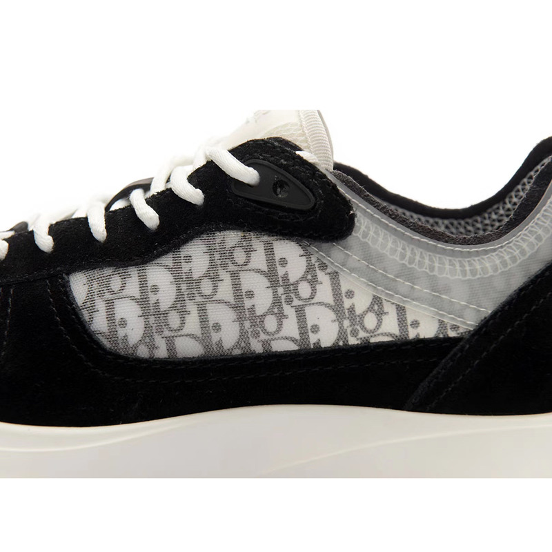 D*or b25 runner sneaker in D*or oblique black suede