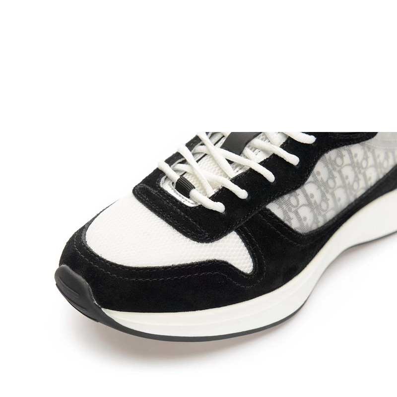 D*or b25 runner sneaker in D*or oblique black suede