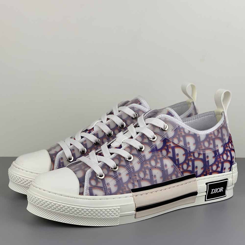 D*or b23 low-top sneakers in purple and red D*or oblique