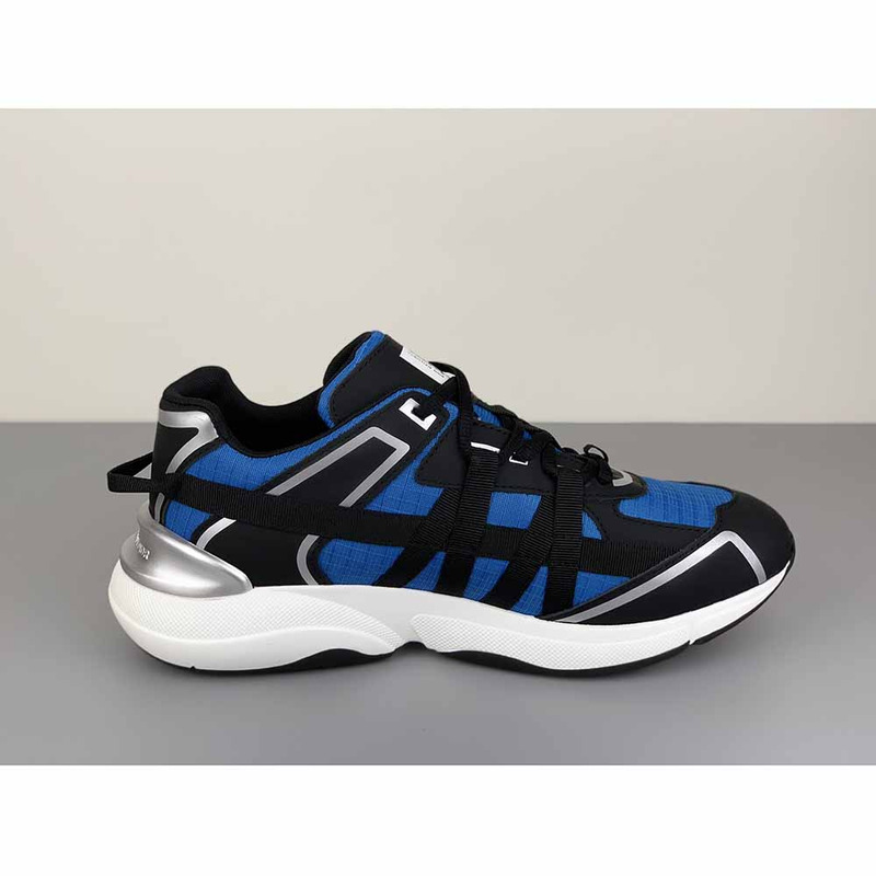 D*or "b24 runtek" sneaker in blue technical canvas