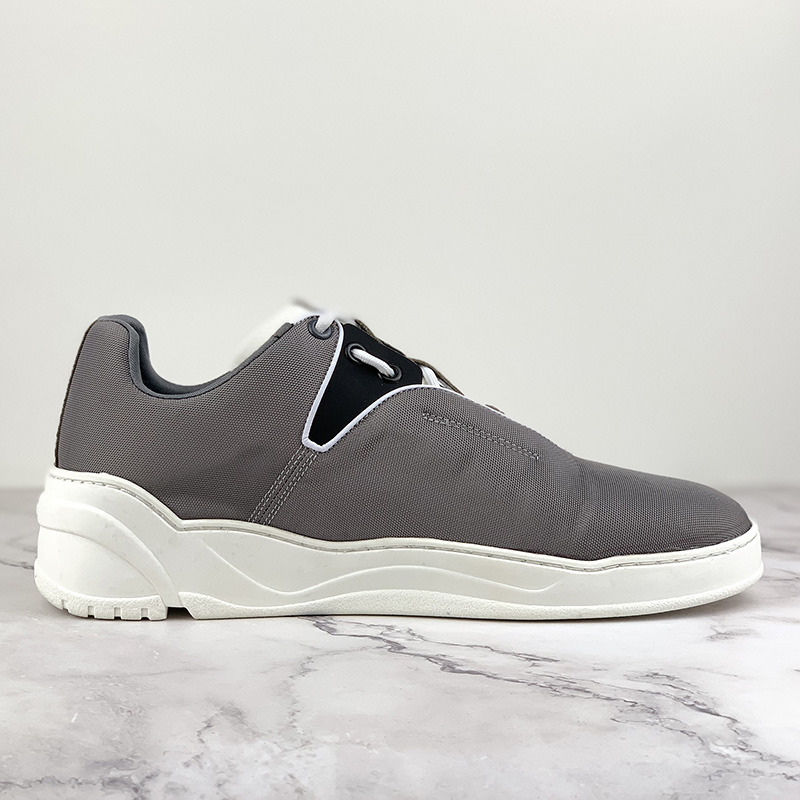 D*or "b17" sneaker in grey canvas and black calfskin