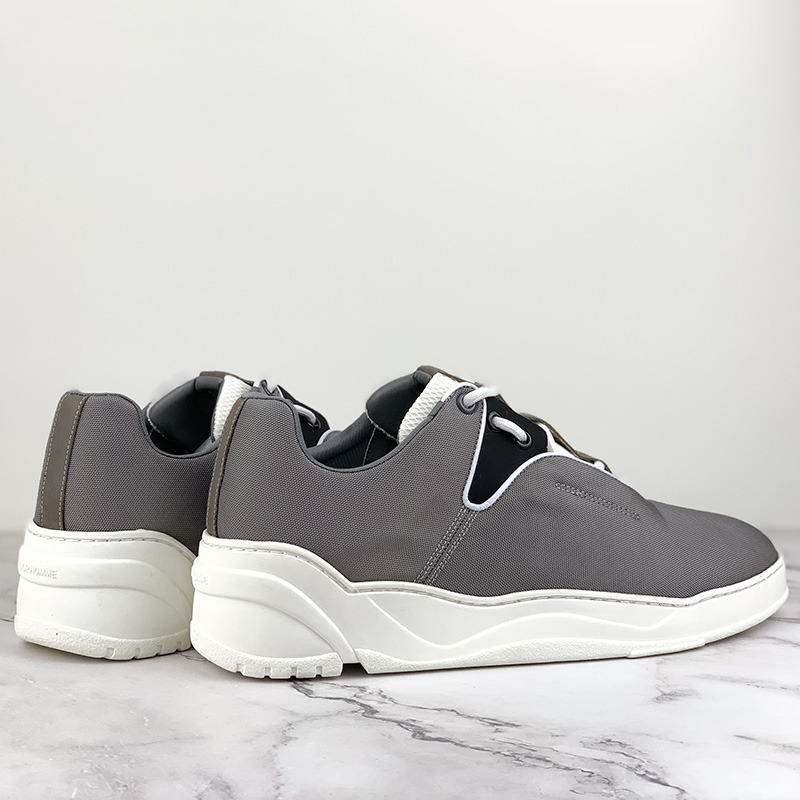 D*or "b17" sneaker in grey canvas and black calfskin