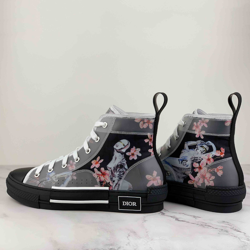 D*or "b23" high-top portrait sneaker