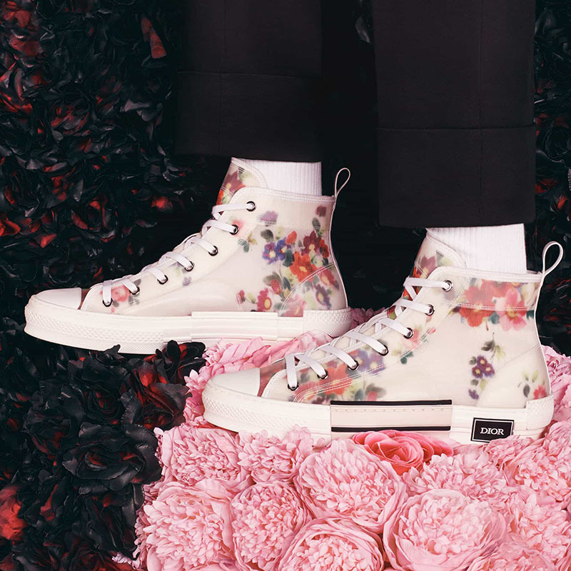 D*or flowers technical canvas "b23" high-top sneaker